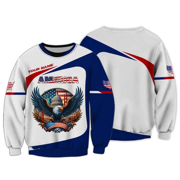 Personalized American Shirt, All Over Printed