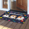 Personalized Cat Doormat - Welcome To My Home With My Cats
