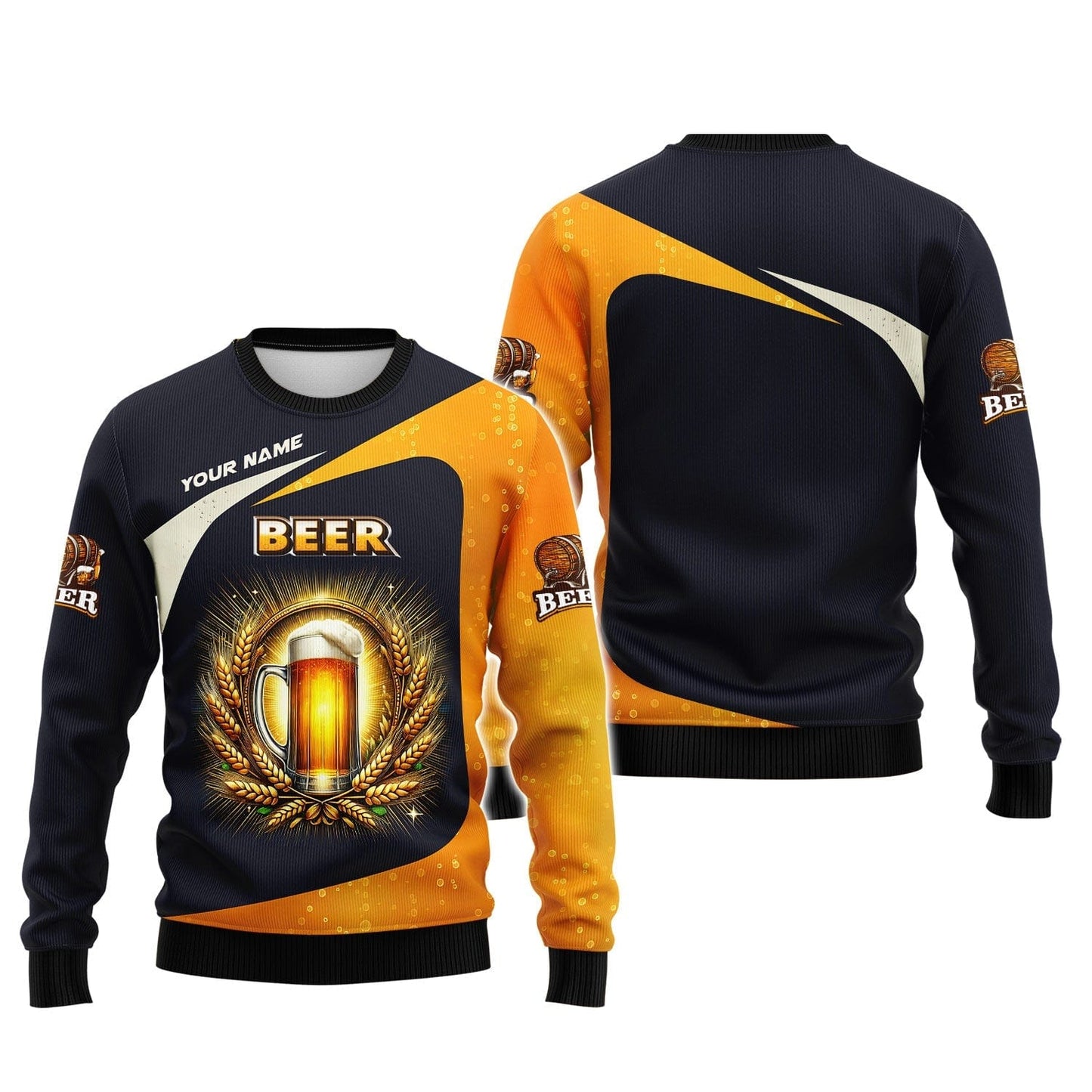 Beer Personalized Name 3D Shirt Custom Name Gift For Beer Lovers, All Over Printed