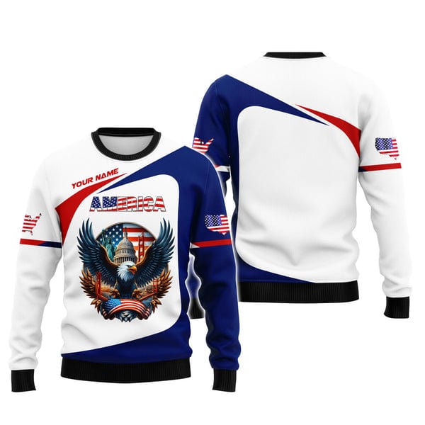 Personalized American Shirt, All Over Printed