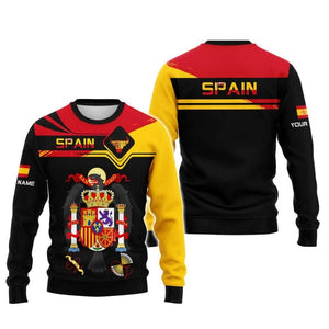 Custom Spain Shirt, Gift For Spain Lover, All Over Printed