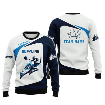 Personalized Bowling Team Shirt - Celebrate Your Strikes, All Over Printed