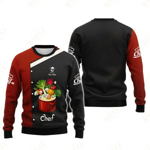 Camiseta de chef personalizada: gráficos de verduras de moda para aficionados a la cocina