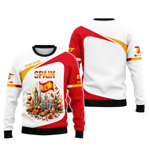 Custom Spain Shirt, Gift For Spain Lover, All Over Printed