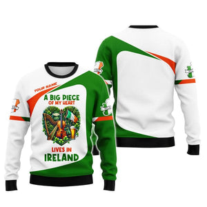 Custom Ireland Shirt, Gift For Ireland Lover, All Over Printed