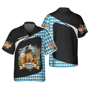 3D Full Print Oktoberfest T-Shirts Personalized Name Gift For Beer Lovers, All Over Printed