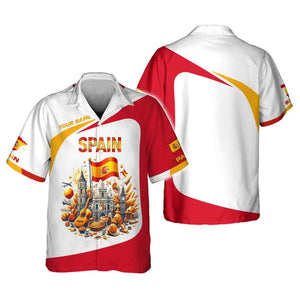 Custom Spain Shirt, Gift For Spain Lover, All Over Printed