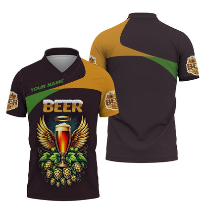 Beer Cup Personalized Name Shirt Custom Gift For Beer Lovers, All Over Printed