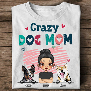 Camiseta personalizada para perro - Crazy Dog Mom