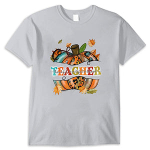 Thankful Grateful Blessed Halloween Teacher Shirts