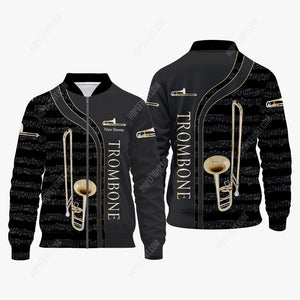 Custom Trombone Shirt, Gift For Trombone Lover, All Over Printed