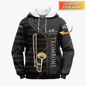 Custom Trombone Shirt, Gift For Trombone Lover, All Over Printed