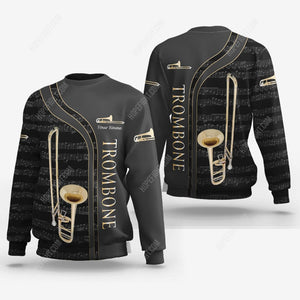 Custom Trombone Shirt, Gift For Trombone Lover, All Over Printed