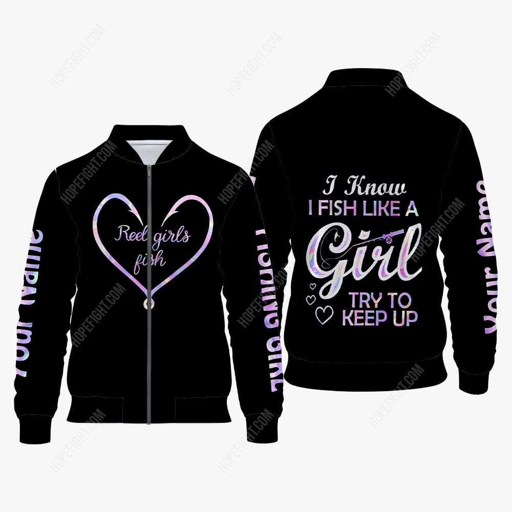 Reel Girls Fish Shirt, Gift For Fish Lover, All Over Printed