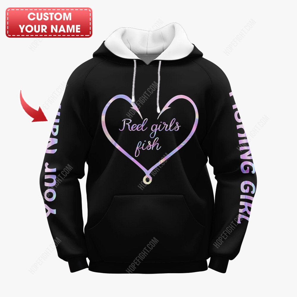 Reel Girls Fish Shirt, Gift For Fish Lover, All Over Printed