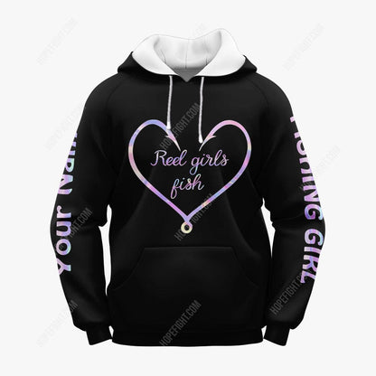 Reel Girls Fish Shirt, Gift For Fish Lover, All Over Printed