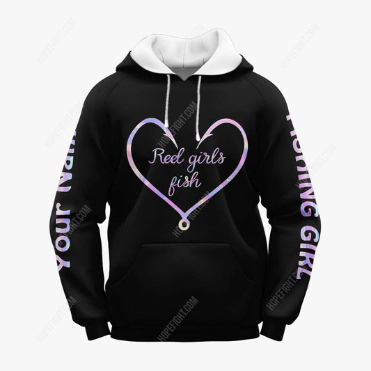 Reel Girls Fish Shirt, Gift For Fish Lover, All Over Printed