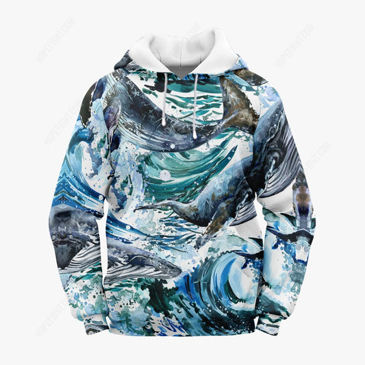Whale Shirt, Gift For Whale Lover, All Over Printed