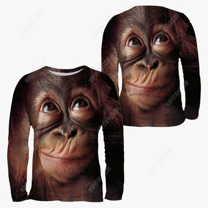 Monkey Shirt, All Over Printed