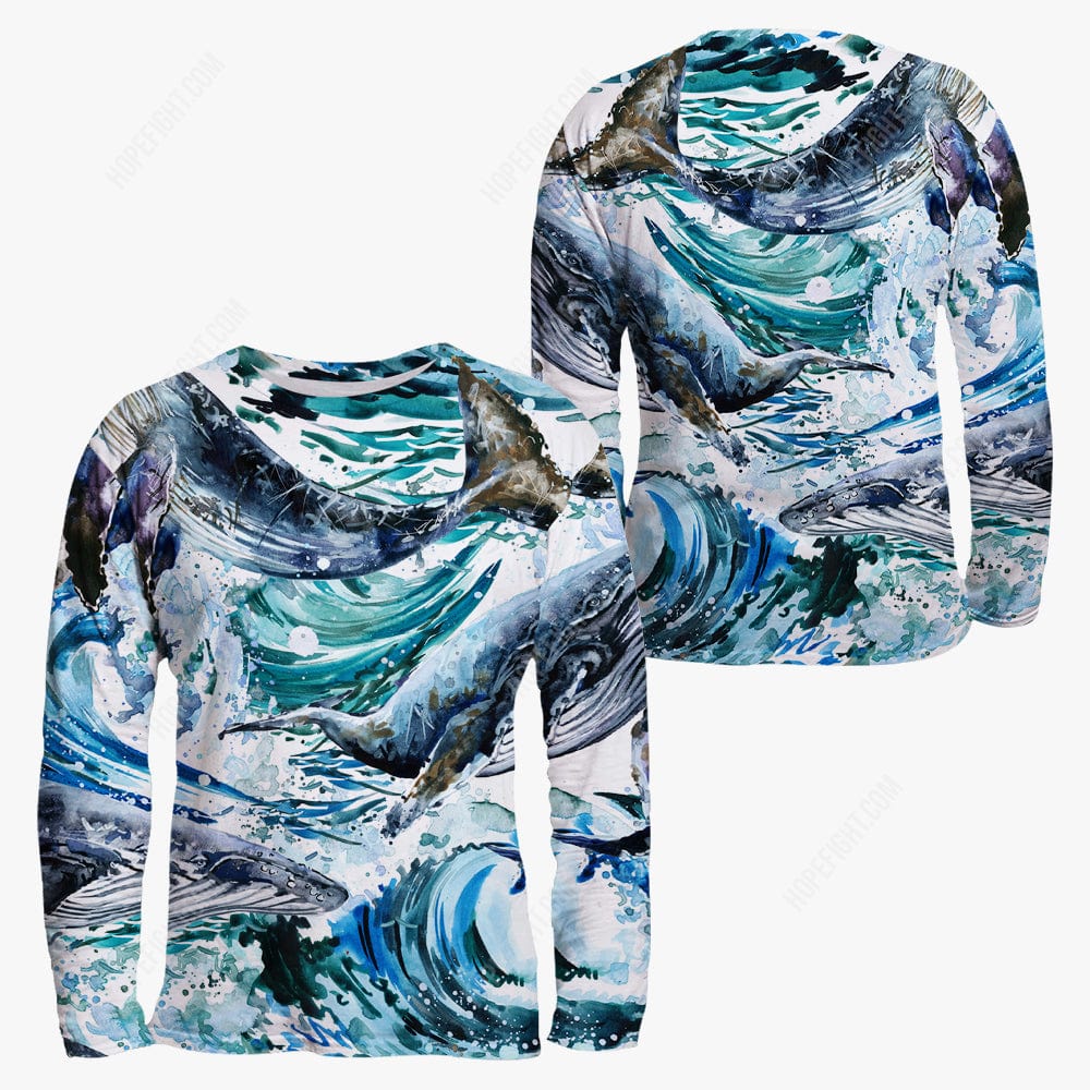 Whale Shirt, Gift For Whale Lover, All Over Printed