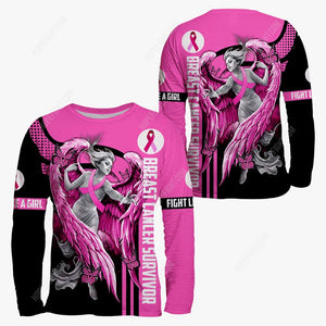 Breast Cancer Shirt, Gift For  Breast Cancer Lover, All Over Printed