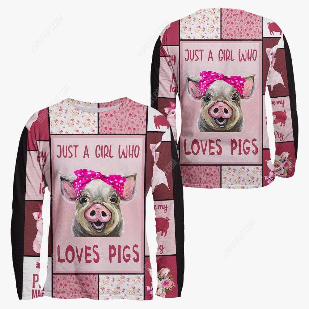 Pig Shirt, Gift For Pig Lover, All Over Printed