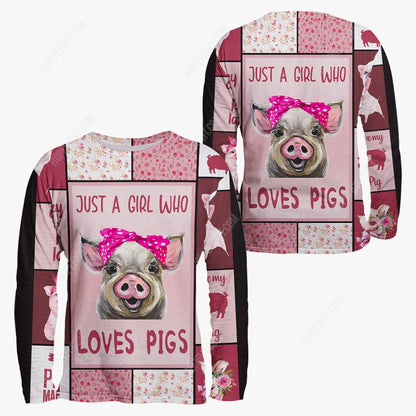 Pig Shirt, Gift For Pig Lover, All Over Printed