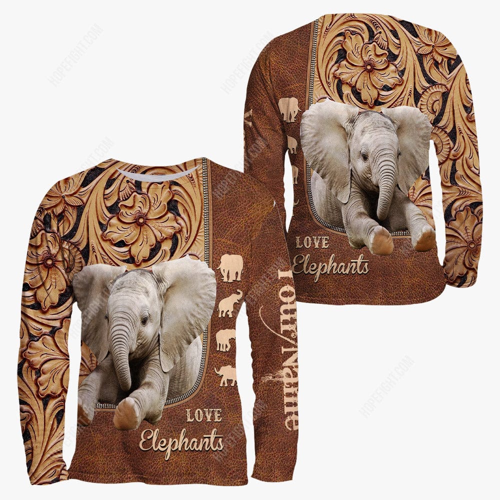 Elephant Shirt, Gift For Elephant Lover, All Over Printed