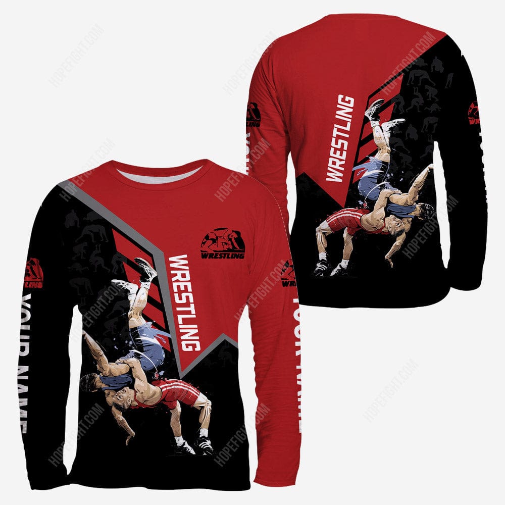 Wrestling Love Shirt, Wrestling Shirt Gift, All Over Printed