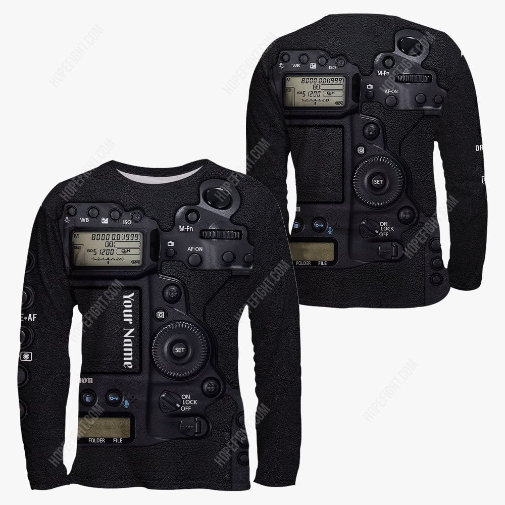 Custom Camera Shirt, All Over Printed