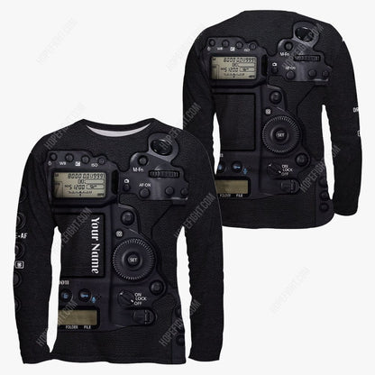 Custom Camera Shirt, All Over Printed