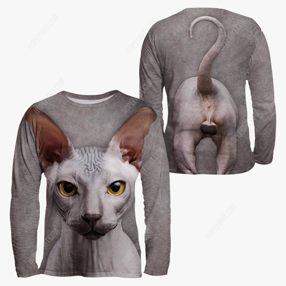 Sphynx Cat Shirt, Gift For Sphynx Cat Lover, All Over Printed