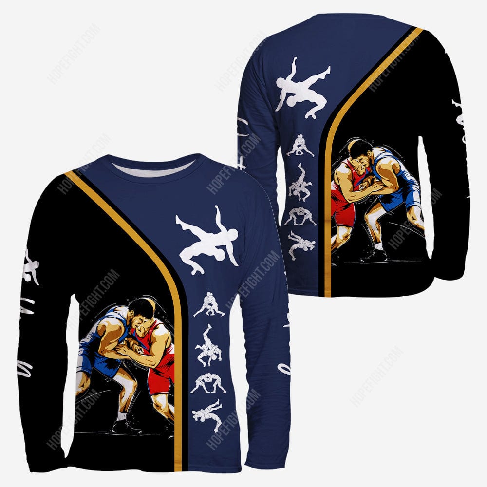 Wrestling Love Shirt, Wrestling Shirt Gift, All Over Printed