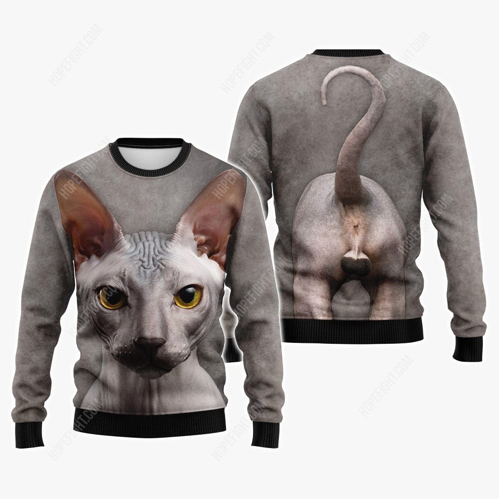 Sphynx Cat Shirt, Gift For Sphynx Cat Lover, All Over Printed
