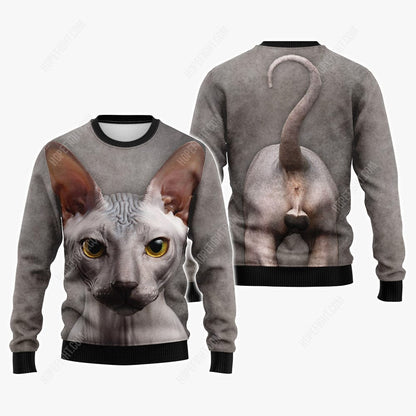 Sphynx Cat Shirt, Gift For Sphynx Cat Lover, All Over Printed