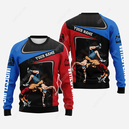 Wrestling Love Shirt, Wrestling Shirt Gift, All Over Printed
