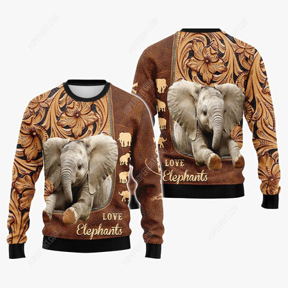 Elephant Shirt, Gift For Elephant Lover, All Over Printed