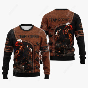 Custom Team Roping Shirt, Gift For Team Roping Lover, All Over Printed