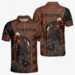 Custom Team Roping Shirt, Gift For Team Roping Lover, All Over Printed