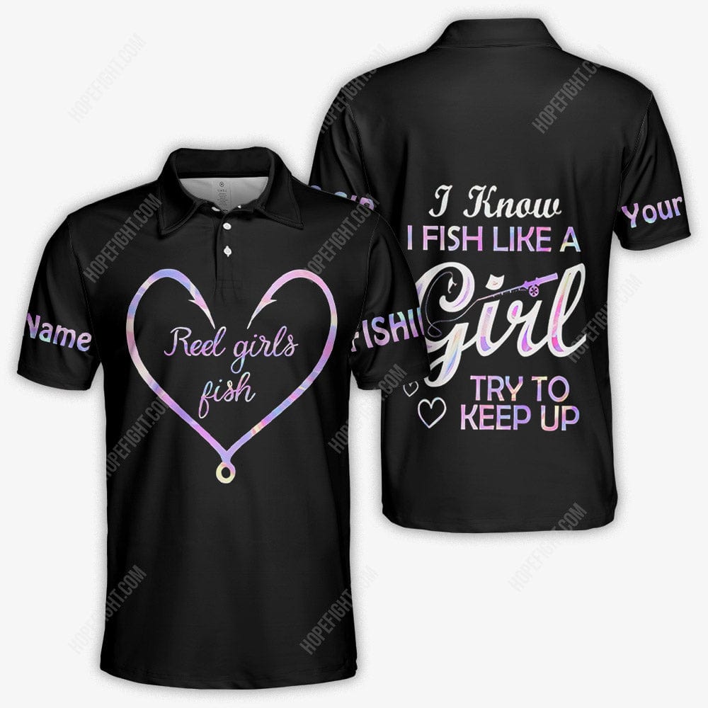 Reel Girls Fish Shirt, Gift For Fish Lover, All Over Printed