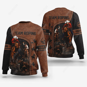 Custom Team Roping Shirt, Gift For Team Roping Lover, All Over Printed