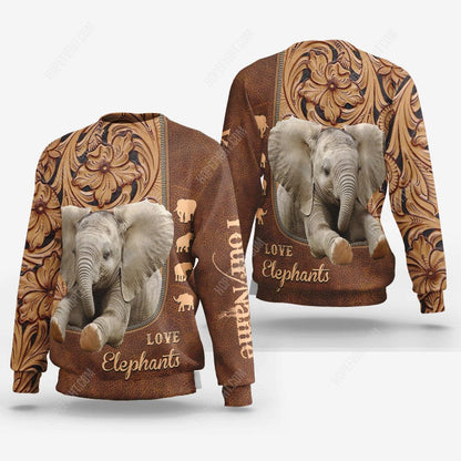 Elephant Shirt, Gift For Elephant Lover, All Over Printed
