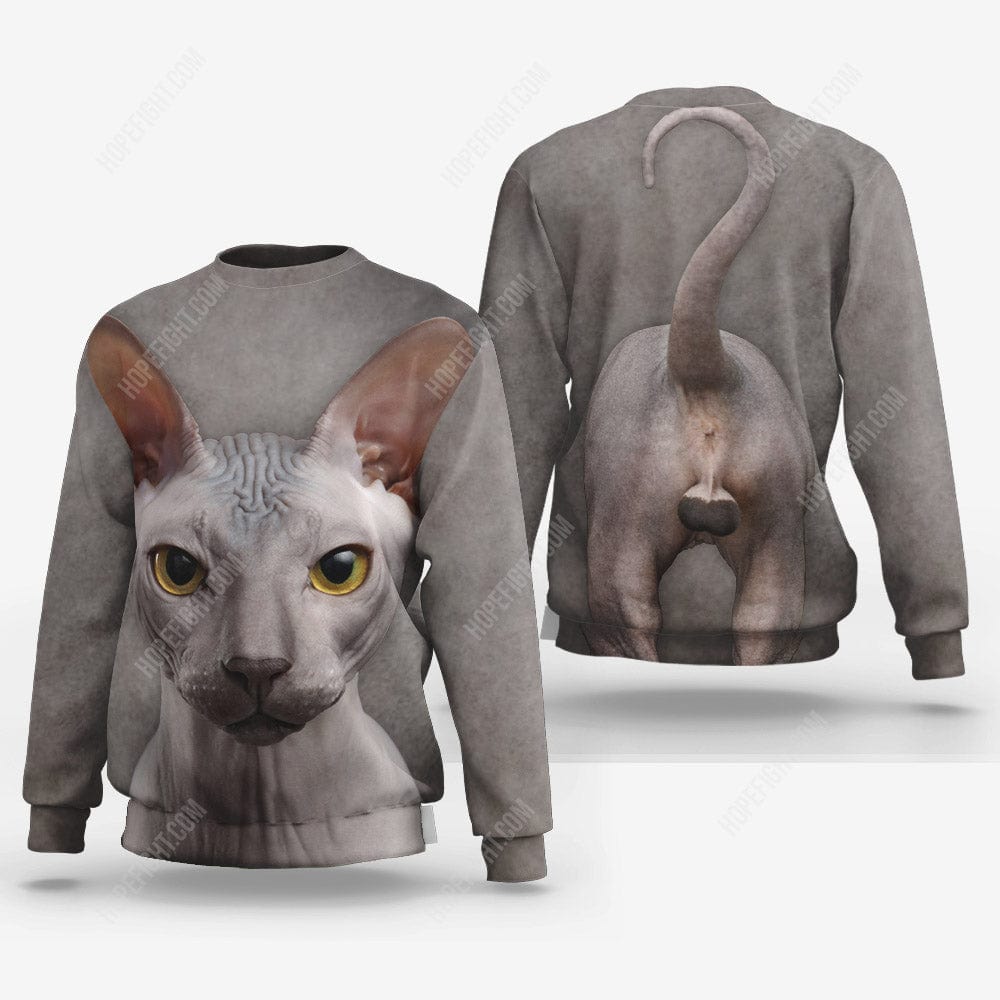 Sphynx Cat Shirt, Gift For Sphynx Cat Lover, All Over Printed
