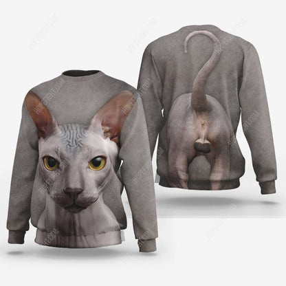 Sphynx Cat Shirt, Gift For Sphynx Cat Lover, All Over Printed