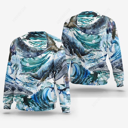 Whale Shirt, Gift For Whale Lover, All Over Printed