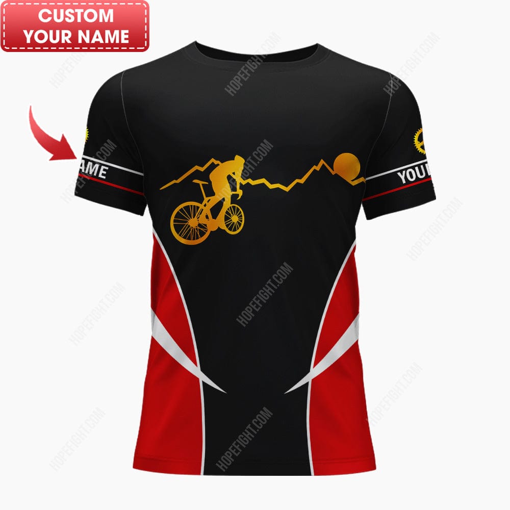 Custom Cycling Shirt, Gift For Cycling Lover, All Over Printed