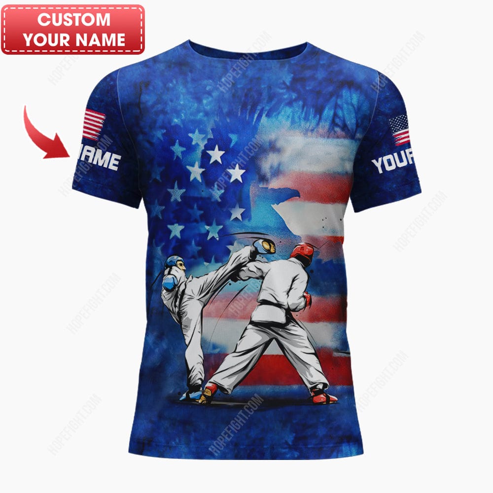 Custom Taekwondo Shirt, Gift For Taekwondo Lover, All Over Printed