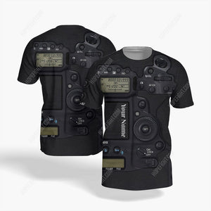 Custom Camera Shirt, All Over Printed