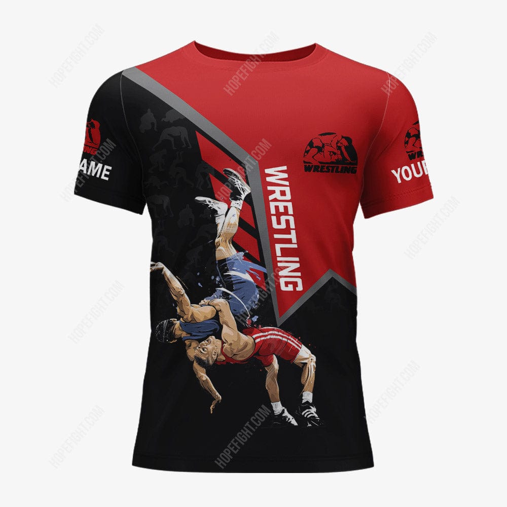 Wrestling Love Shirt, Wrestling Shirt Gift, All Over Printed