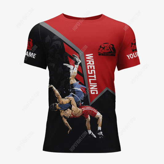 Wrestling Love Shirt, Wrestling Shirt Gift, All Over Printed